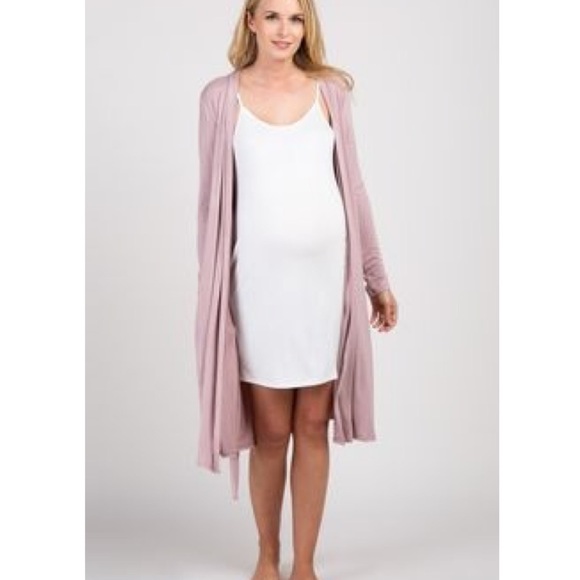 Pinkblush Other - PinkBlush mauve maternity robe hospital nwot